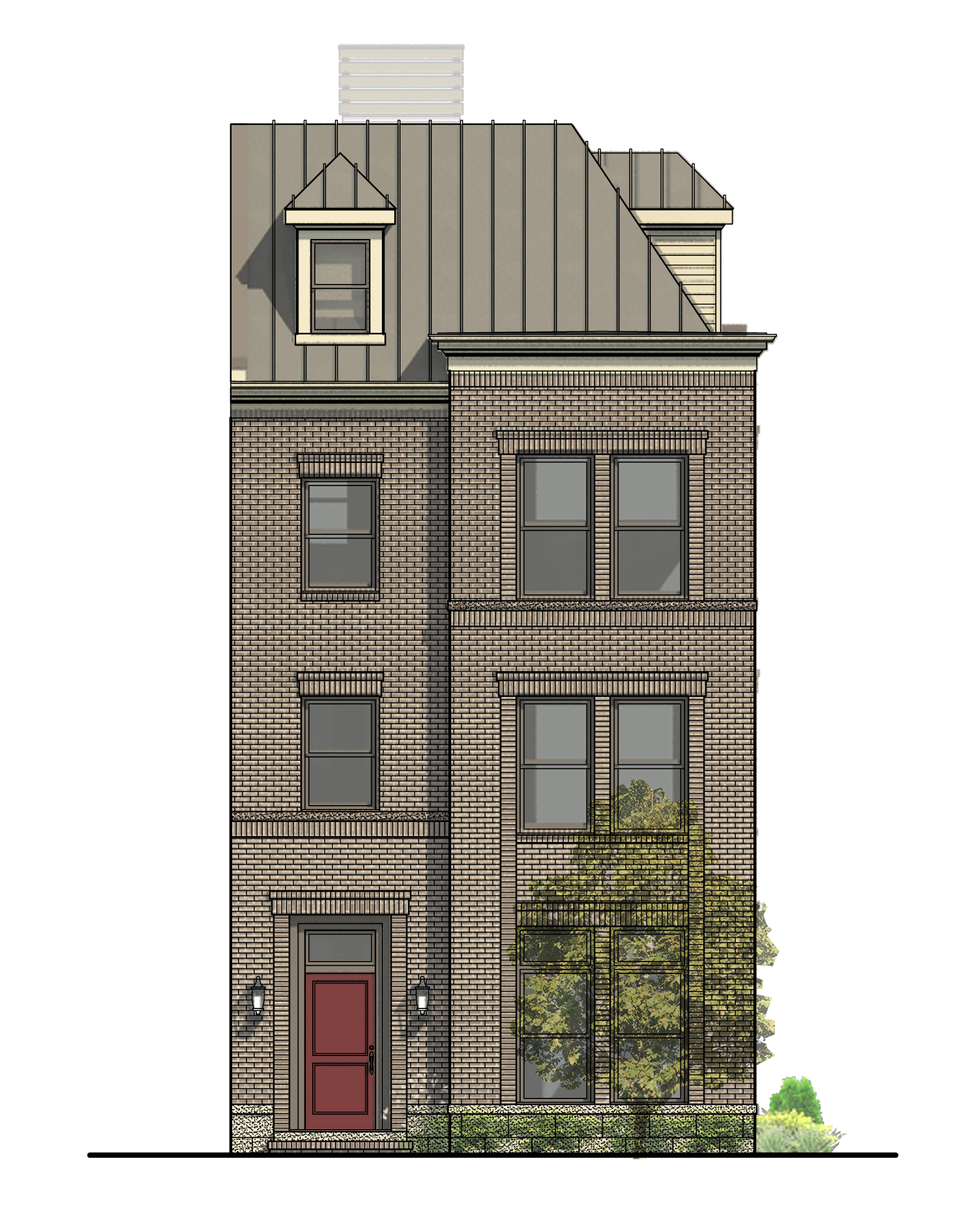 The Claire front elevation