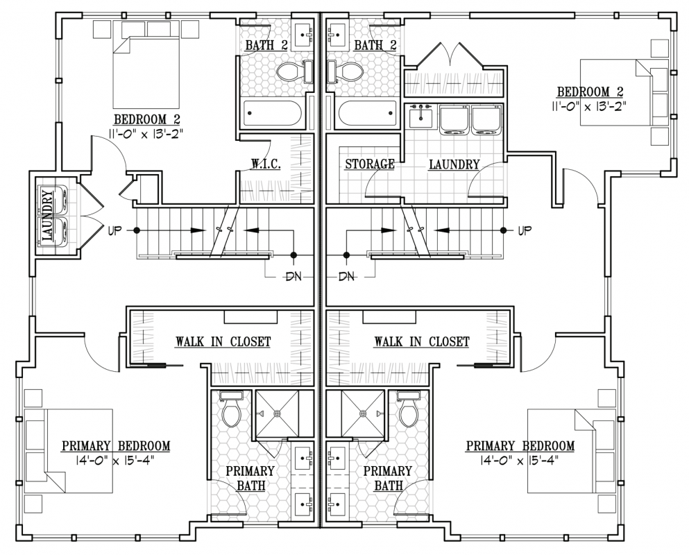 Brooks Estate Old Town floor plan layout - new construction townhome